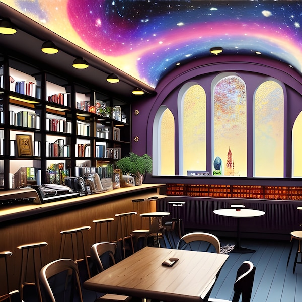 Zoom Coffee Shop Background Etsy