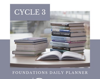 Classical Conversations Homeschool Planner: Planner & Organizer Cycle 3 Foundations Daily Planner Homeschooling. Daily and Weekly Planner