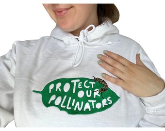 Protect Our Pollinators Embroidered Hoodie