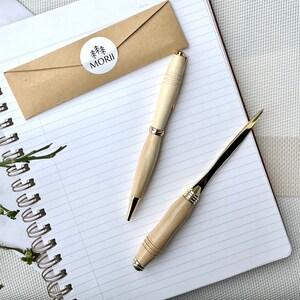 Juego de bolígrafo y abrecartas MORII - hecho a mano - elegante idea de regalo y accesorio para cada escritorio - HOLLY