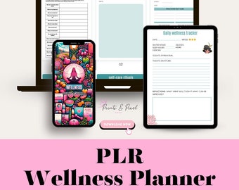 Wellness Journal, Mindfulness Journal, Therapy Journal, PLR Planner, Wellness Planner, Dream Journal, Self Love Journal, Journal Prompts