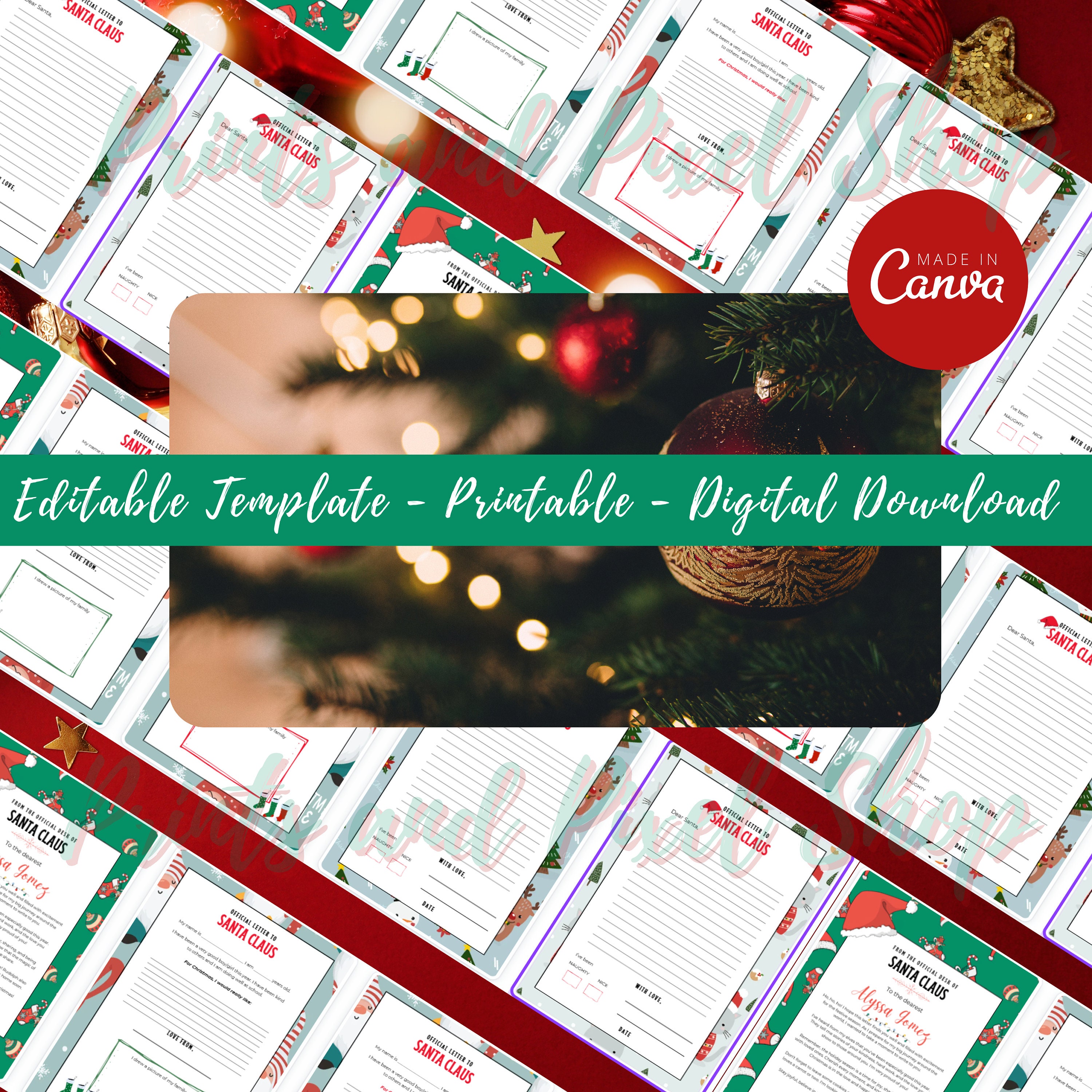 FREE PERSONALISED SANTA LETTER TEMPLATE visual data 6