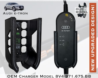 3Dプリント充電器壁掛けホルダー：Audi E-tron、Porsche、Bentley