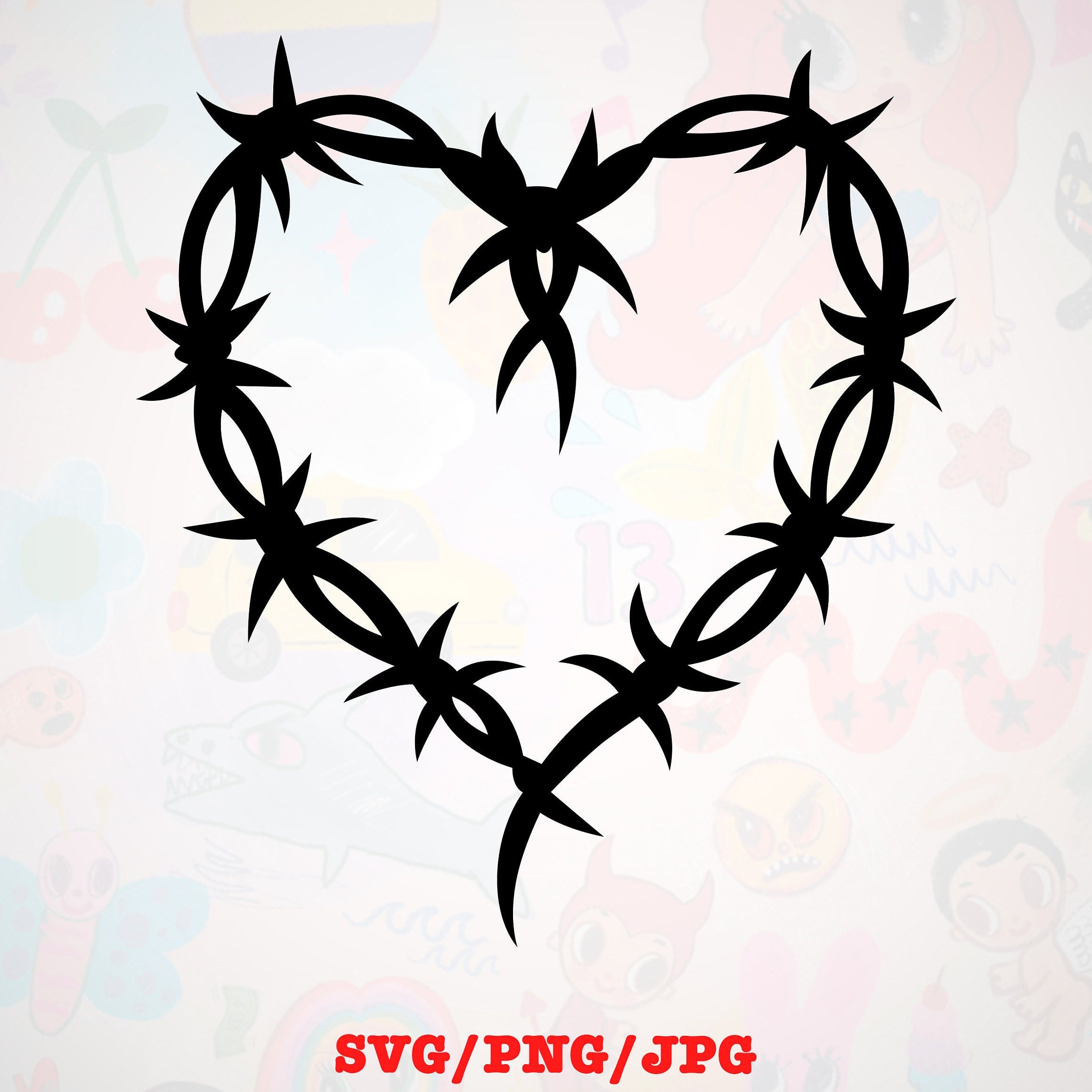 Karol G Barbed Wire Pink Heart Sticker Vinyl Decal Car Window Laptop  Waterproof!