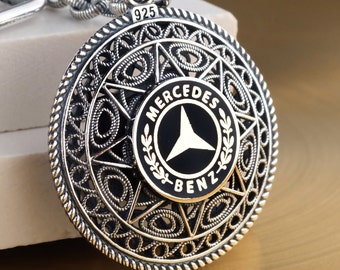 Mercedes Keychain. Car Accessories For Women. 925 Sterling Silver Keychain. Telqarii Keychain. Car Keychain. Embroidered Keychain. Porsche