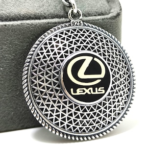 Sterling Silver Lexus Keychain: Handmade Car Enthusiast Gift