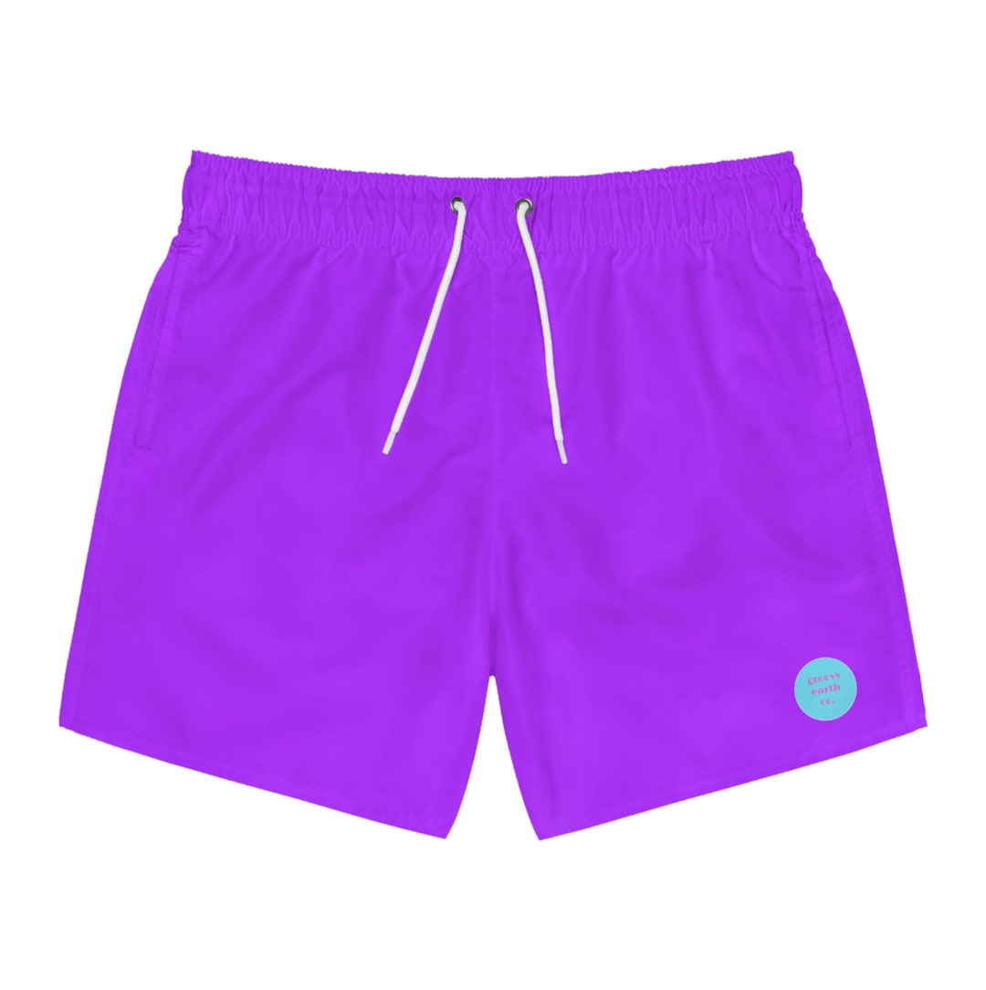 Neon Purple Swim Trunks - Etsy