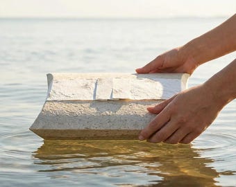 Journey Biodegradable Water Urn for Ashes in Natural - Adult