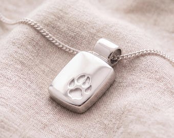 Self-fill Paw Memorial Ashes Pendant