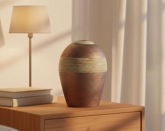 Oasis Adult Cremation Urn for Ashes in Bronze and Jade Green