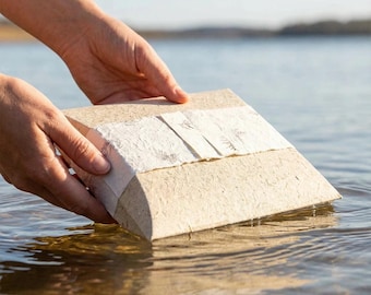 Journey Biodegradable Water Urn for Ashes — Natural (Beige) – Small