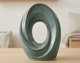 The Passage Adult Cremation Urn for Ashes in Oily Green