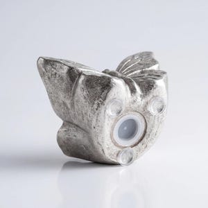 Butterfly Keepsake Urn for Ashes in Silver Base Studio