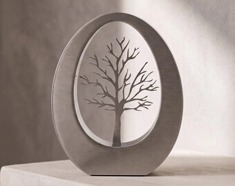 Tree of Life Adult Cremation Urn for Ashes in Stainless Steel