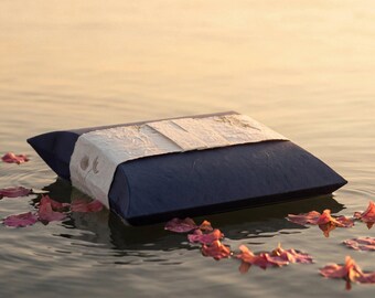 Journey Biodegradable Water Urn for Ashes in Navy - Adult
