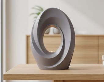 The Passage Adult Cremation Urn for Ashes in Matte Grey