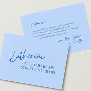 Will You Be My Something Blue? Fully Customizable Digital Download