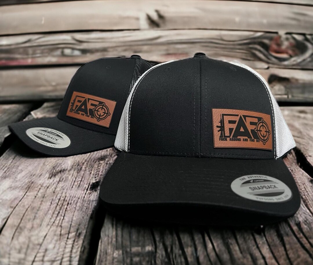 FAFO Side Patch Trucker Hat (over 40 Hat Choices, 15 Patch Color ...