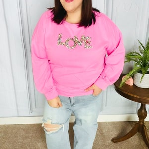 Mineral Washed Joy Patch Pullover