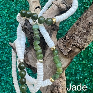 Puka Shell & Birthstone Series - 6mm