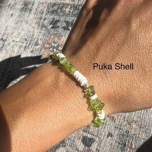 Peridot Bracelet - August Birthstone- Leo Zodiac - Prosperity - Sold Separately