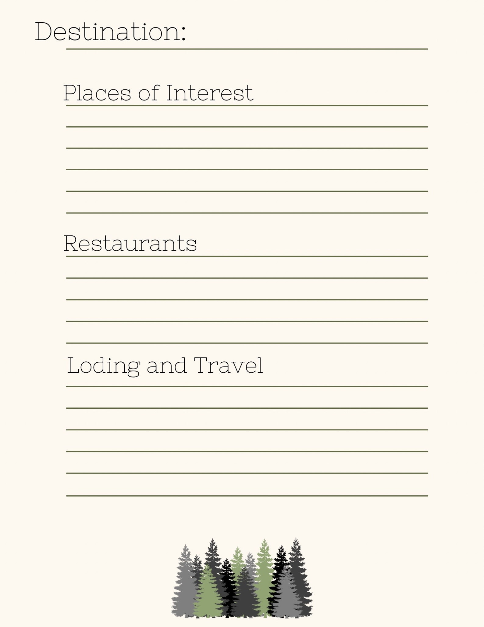 Hiking Planner and Journal Etsy