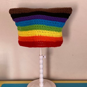 Pride Flagge Häkelmütze!