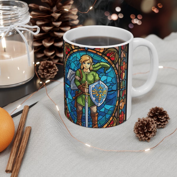 Legend of Zelda inspired Stained Glass Mug