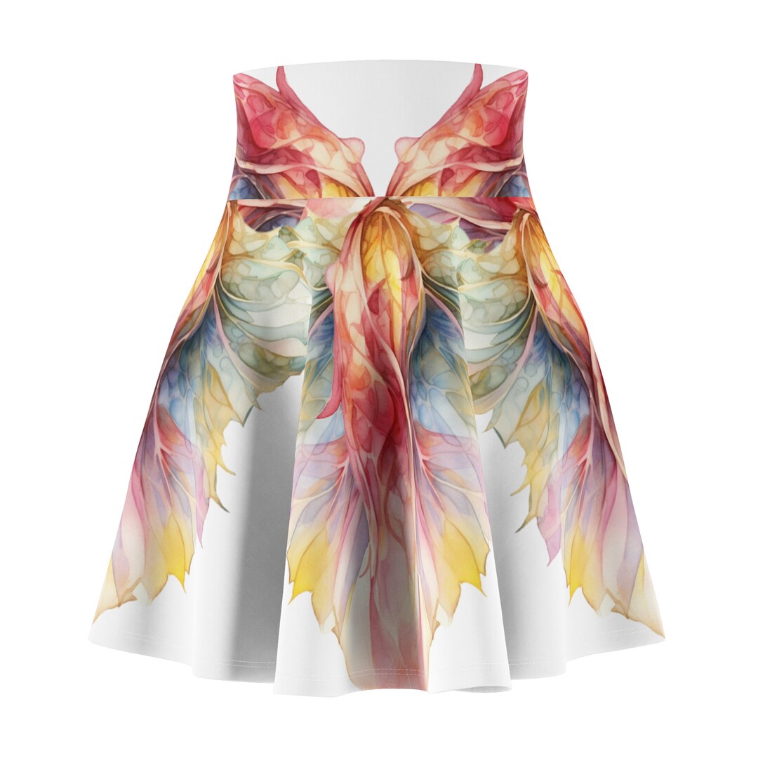 Women's Fairy Wing Skater Skirt Swim Suit Cover Fairy Etsy