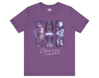 Odette Ballet Collage Tee | Swan Lake dancer, swan silhouette, moonlit ballet