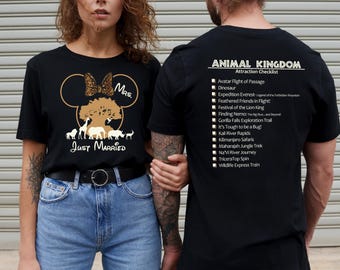 Custom Disney Animal Kingdom Shirts, Safari Family Matching Shirts, Disney Trip Shirts, Disney Birthday Shirt, Attraction Checklist