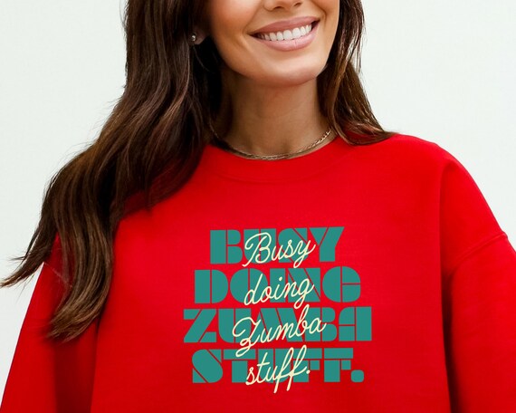 Sudadera con capucha y estampado de zumba, disponible en varios