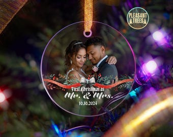 Personalized Glass Photo Ornament for Hanukkah | Custom Keepsake with Photo & Text | Celebrate Hanukkah Memories Together
