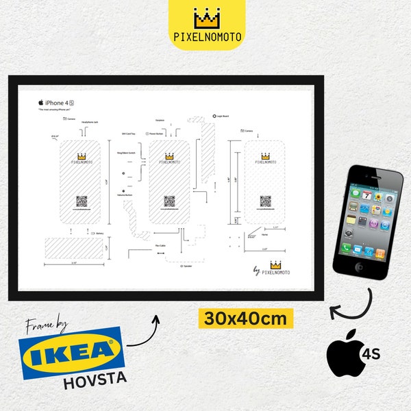 Iphone Teardown Template Etsy