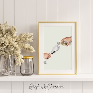 Bar Cart Prints - Happy Hour 40x20 inch