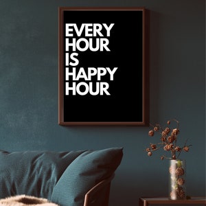 Bar Cart Prints - Happy Hour