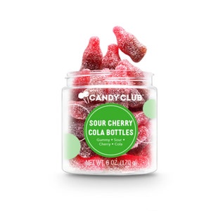 Candy Club Sour Cherry Cola Bottles