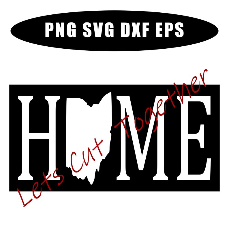 Ohio Home CNC Cut File, Plasma Cutter File - Multiple Formats, House ...