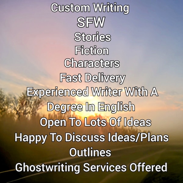 Custom Writing Commission/Stories and Fiction