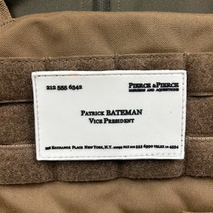 Patrick Bateman American Psycho Morale Patch