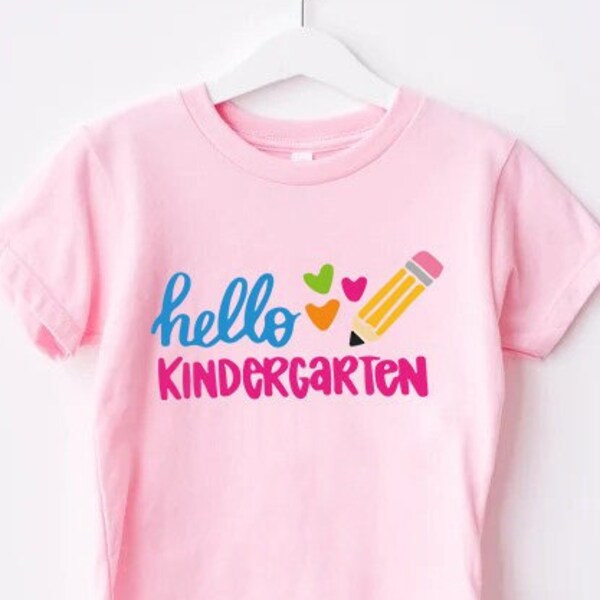 Kindergarten Shirt Girls Etsy
