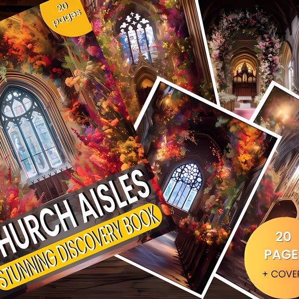 Stunning Church Aisles PDF Printable Book | Instant download
