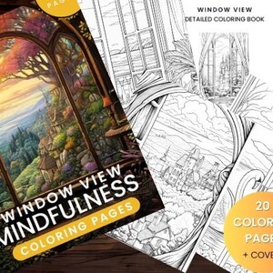 Beautiful View Coloring Book | 20 Printable Coloring Pages With 20 Bleed Pages And Covers