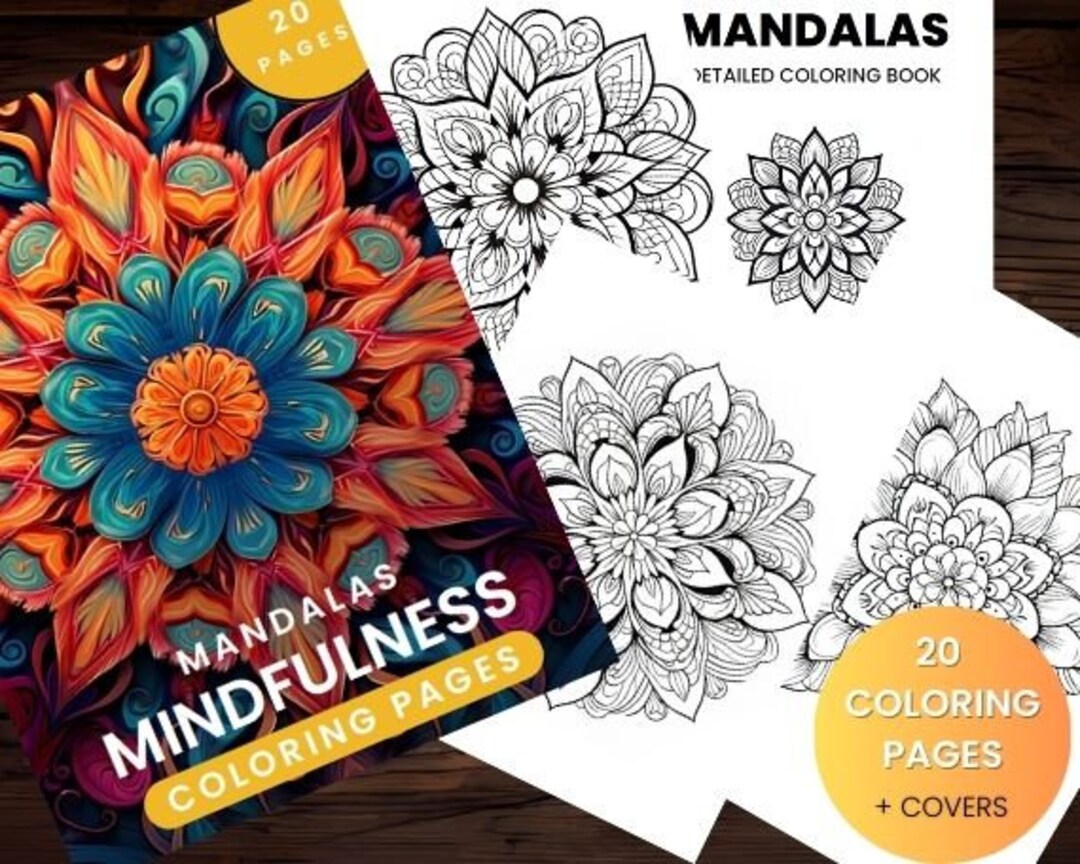 Mandala Coloring Book for Adults | Mindfulness Mandalas PDF | Stress ...