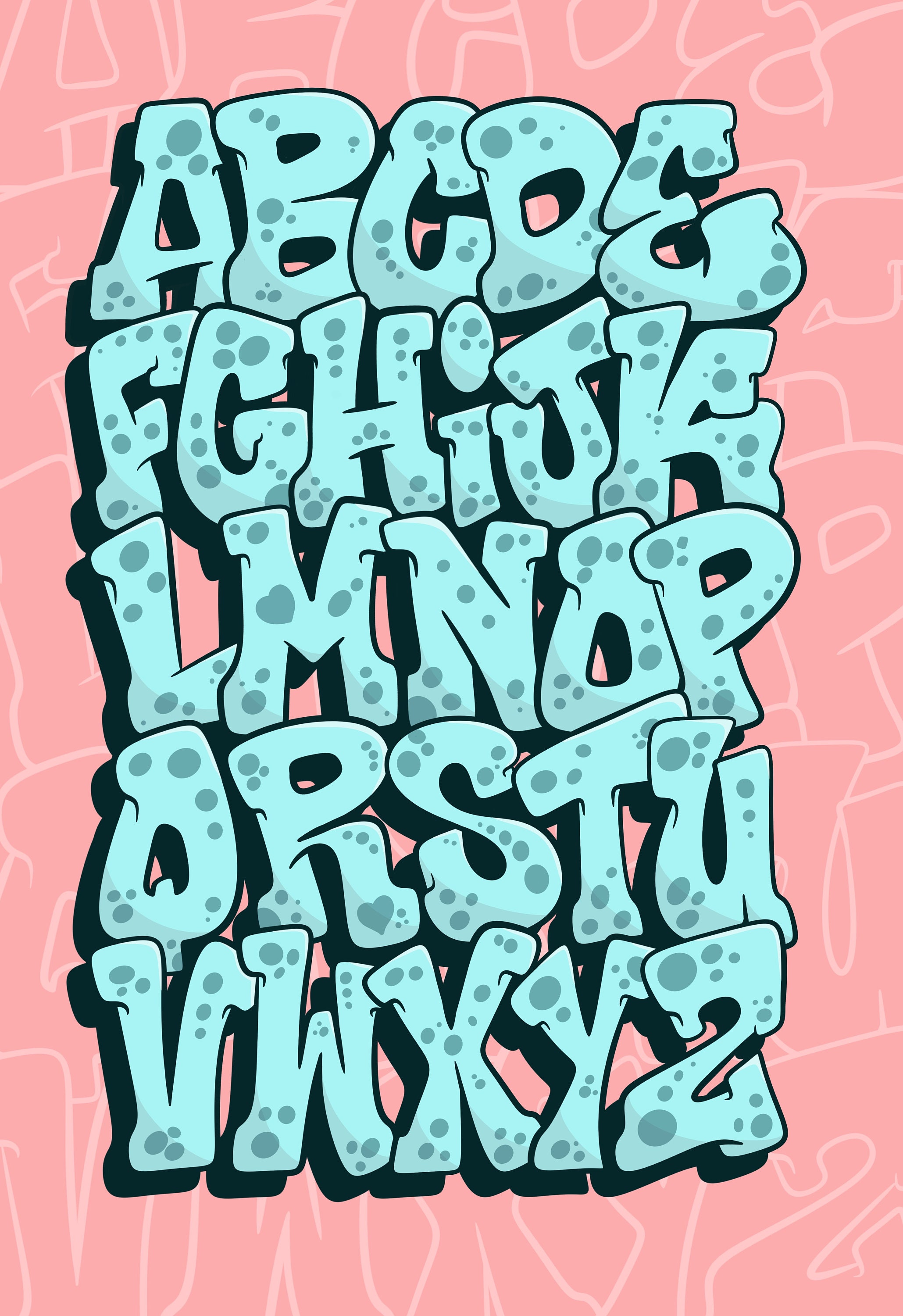 ABC Graffiti 01 - Etsy