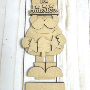 DIY Standing Mini Uncle Sam Uncle Sam Shelf Sitter, 4th of July Decor, Patriotic Decor