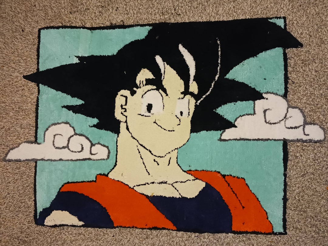 Groku Rug Dragon Ball Z Rug Goku - Etsy