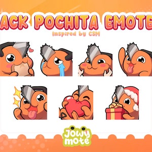Emote pack of anime dog for Twitch, Discord and Kick