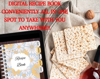 Libro de recetas digital Goodnotes - Libro de cocina digital - Organizador de recetas para ipad