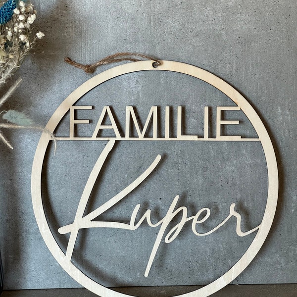 Türschild familie Etsy.de